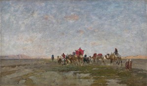 Caravan in the desert